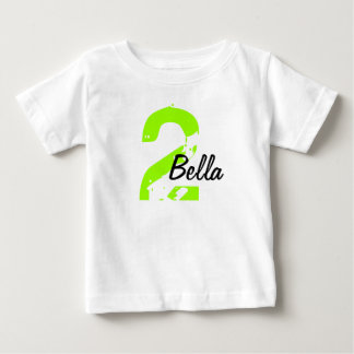Green and Black Name and Age Tshirt