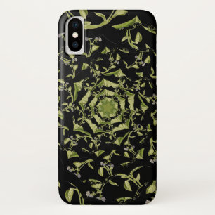 Green and black nature hypnosis fractal Case-Mate iPhone case