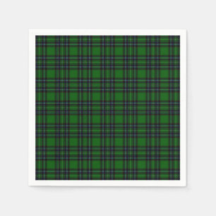 Green and Black Plaid Napkin