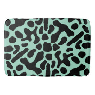 Green and Black Poison Dart Frog Bath Mat