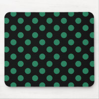 Green and black polka dots