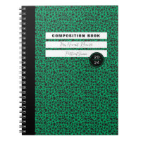 Green and Black Star School Composition