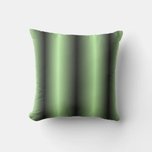 Green and Black Stripe Outdoor Cushion