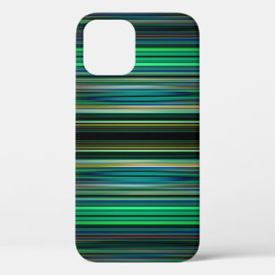 Green and black striped pattern Case-Mate iPhone c 12 Case