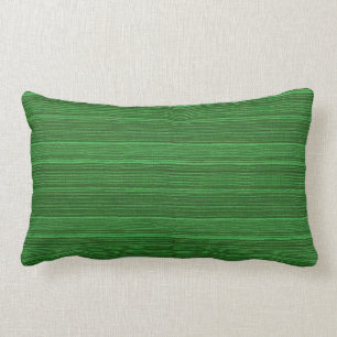 green and black textiled stripes lumbar cushion