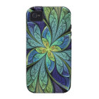 Green and Blue Abstract Pattern La Chanteuse IV