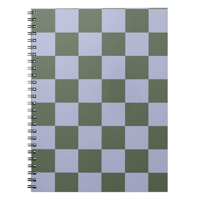 Green and Blue Checkered Notebook (Front)