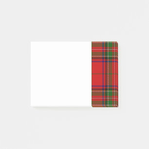 Green and Blue Clan Stewart Tartan Post-it Notes