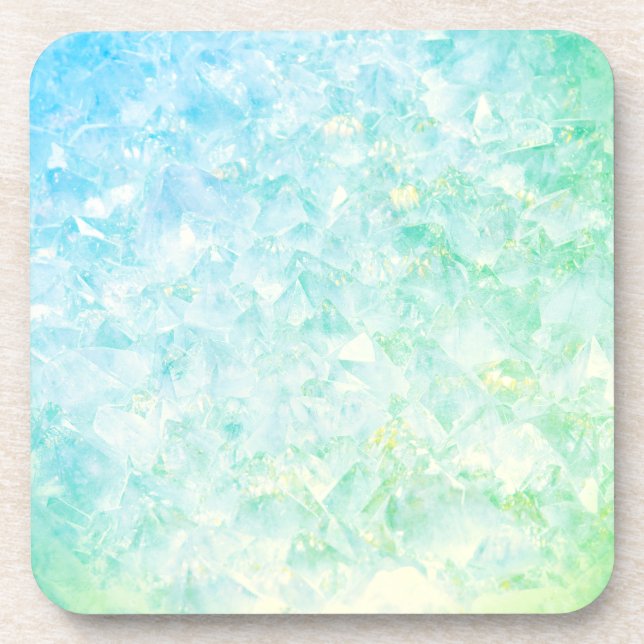 Green and Blue Crystal Coaster (Front)