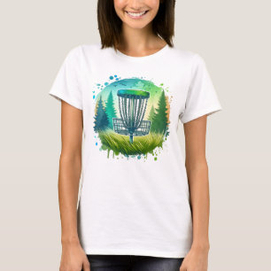 Green and Blue Disc Golf Themed T-Shirt