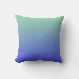 Green and Blue Gradient Colours Cushion