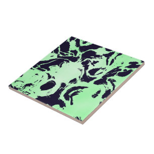 Green and blue Marble Tile