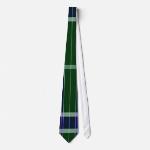 Green and blue retro striped Tie