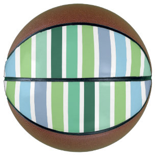 Green and Blue Stripes Basketball