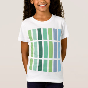 Green and Blue Stripes T-Shirt