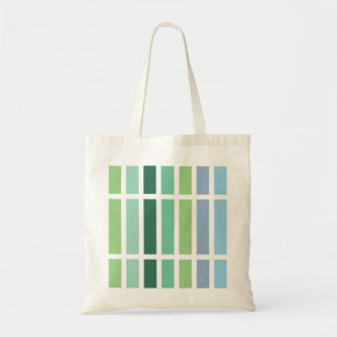 Green and Blue Stripes Tote Bag
