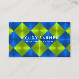 Green and Blue Tiles Business Card