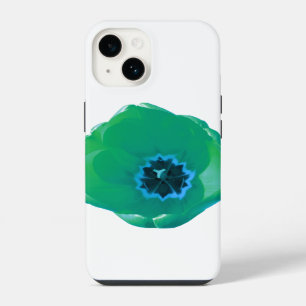 Green and Blue Tulip iPhone 14 Case