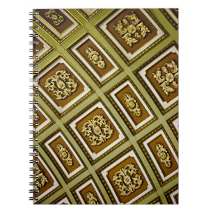 Green and Brown Architecture Print Notebook