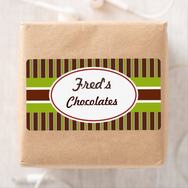 Green and Brown Custom Labels (Insitu)