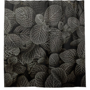 GREEN AND BROWN PINE CONES SHOWER CURTAIN