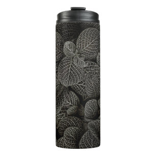 GREEN AND BROWN PINE CONES THERMAL TUMBLER