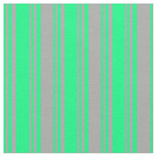 Green and Dark Grey Lines/Stripes Pattern Fabric