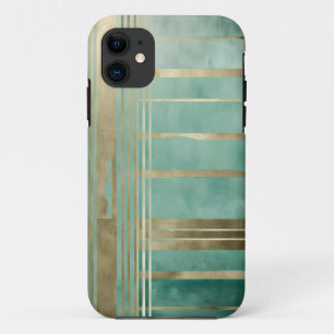 Green and Gold Abstract #3 Case-Mate iPhone Case