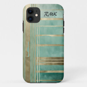 Green and Gold Abstract #3 Personalised Case-Mate iPhone Case