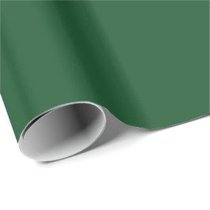 Green and Gold Christmas Tree Icon Pattern Wrapping Paper