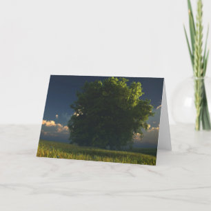 Green and Gold Greeting Card