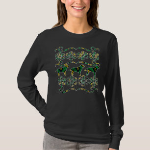 Green And Gold Labrador Ugly Christmas Sweater