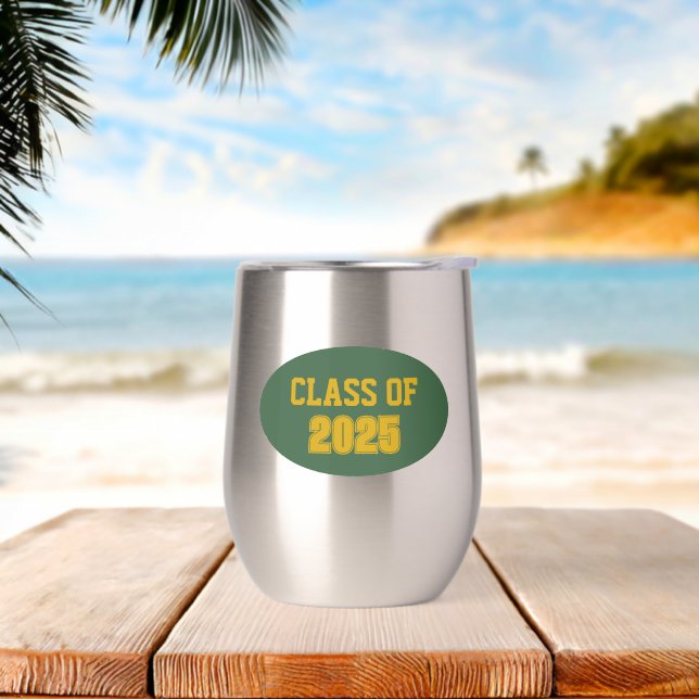 Green and Gold School Colours Class Year (Beach)