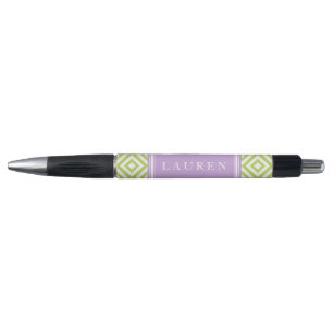 Green and Lavender Diamonds Pattern