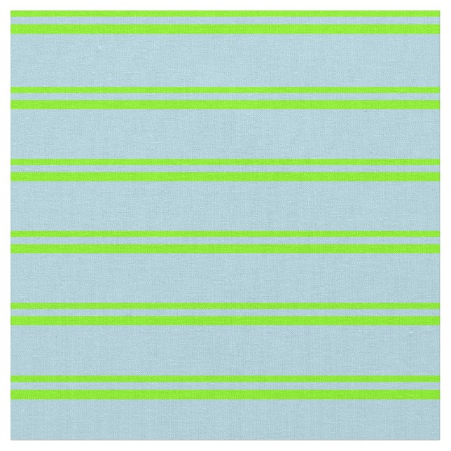 Green and Light Blue Coloured Stripes Fabric (Close Up)