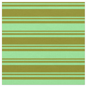 Green and Light Green Coloured Stripes Fabric