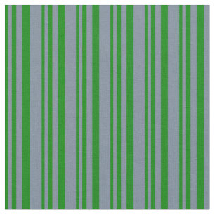 Green and Light Slate Grey Coloured Pattern Fabric