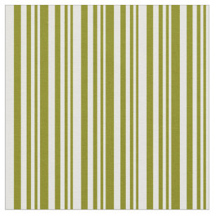 Green and Mint Cream Coloured Lines Pattern Fabric