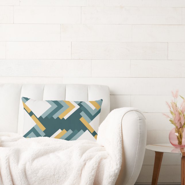 Green and mustard fashion cushion (Couch)