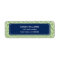 Green and Navy Blue Greek Key Pattern