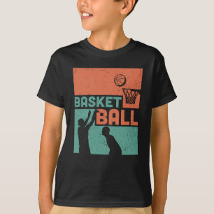 Green and Orange Basketball Beautiful Design T-Shirt