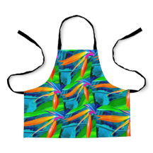 Green and Orange Floral Pattern