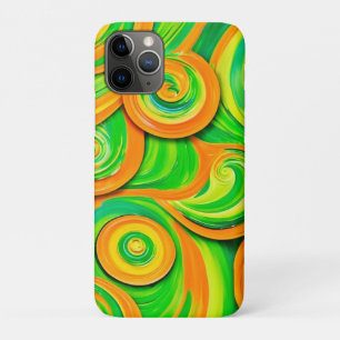 Green and Orange Spiral Case-Mate iPhone Case