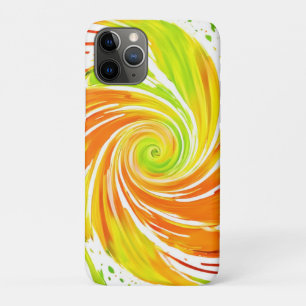 Green and Orange Spiral Design Case-Mate iPhone Case
