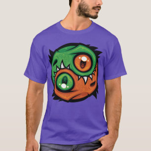 Green and Orange Yin Yang Dragons T-Shirt