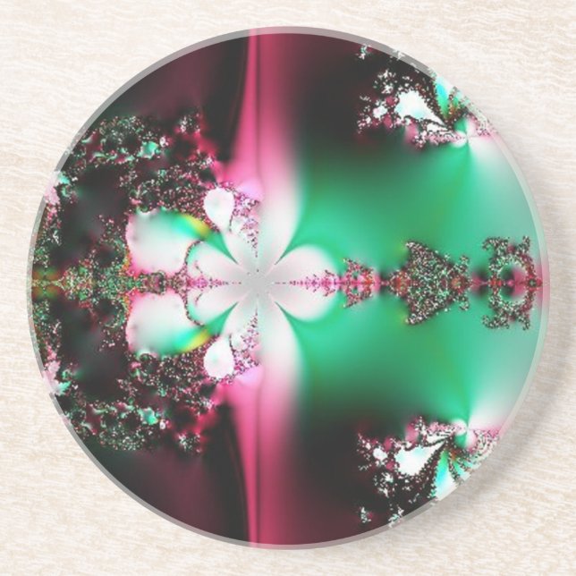 Green and Pink Collide Coaster (Front)