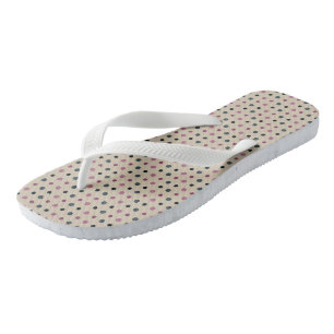 Green and Pink Dots Jandals