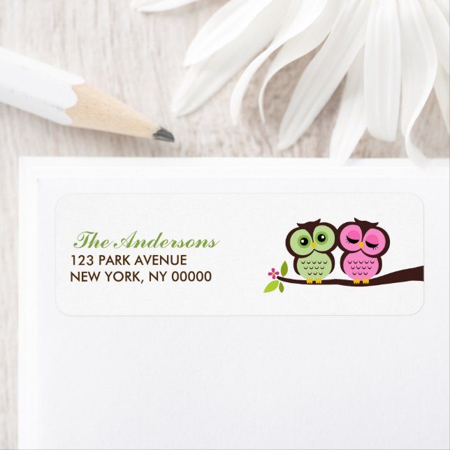 Green and Pink Owls Wedding (Insitu)