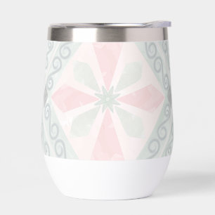 Green and pink pastel diamond pattern