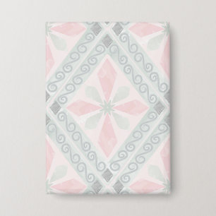 Green and pink pastel diamond pattern